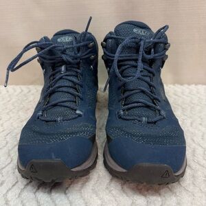 Keen Terradora II Womens Blue Mesh Waterproof Lace Up Trail Hiking Boots Sz 8.5